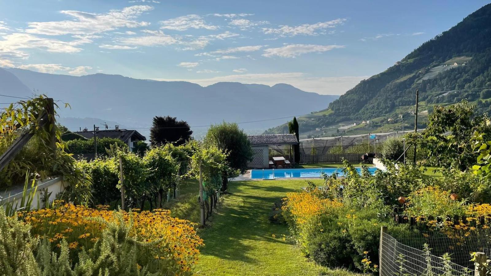 Froehlichhof Wohnung Apfelbluete Lagundo Εξωτερικό φωτογραφία