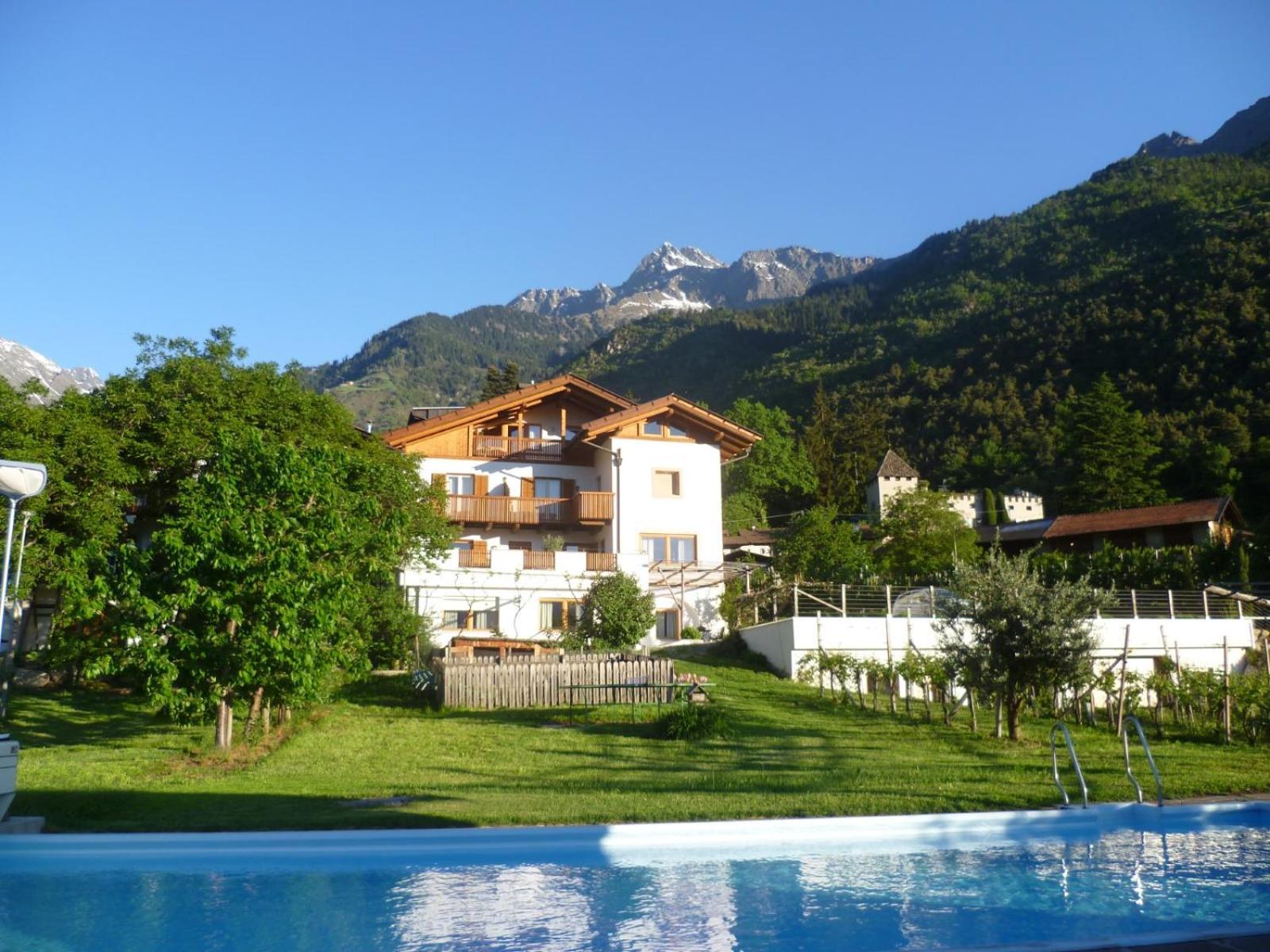 Froehlichhof Wohnung Apfelbluete Lagundo Εξωτερικό φωτογραφία
